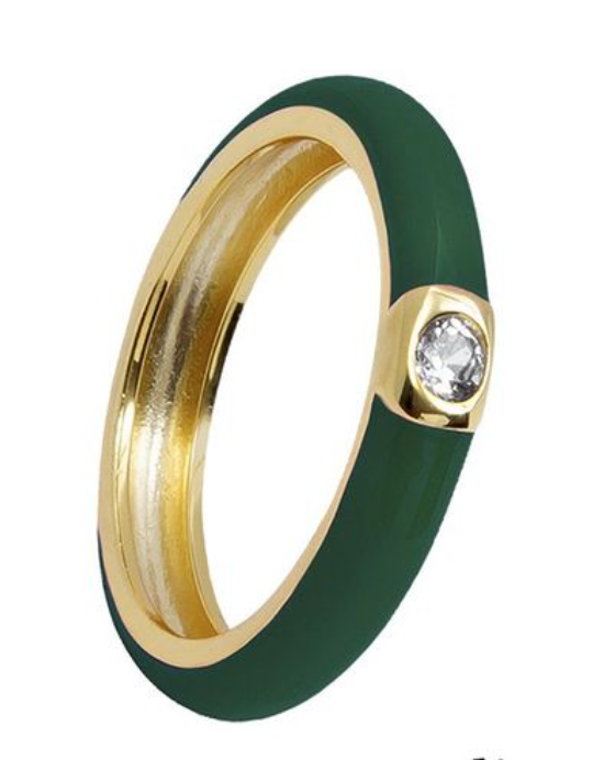 Damaris ring, Olive green