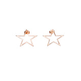 Star gold stud earrings