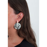 Marble gold earrings
