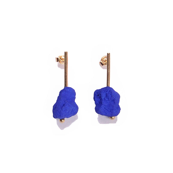 Blue Klein earrings