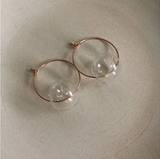 Bubble earrings, small hoops