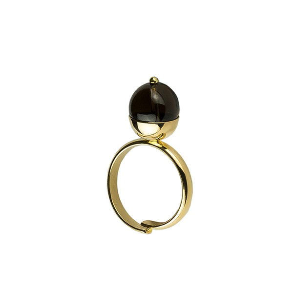 stone gold ring