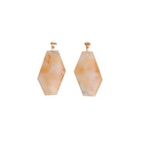 marble gold earrings