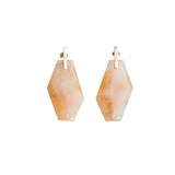 marble gold earrings